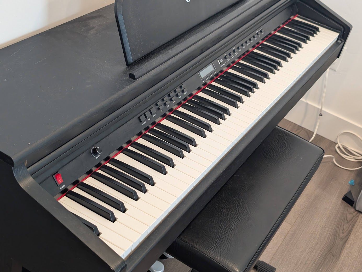 Lagrima 88 Key Digital Piano Weighted Keys w/ stand and bench