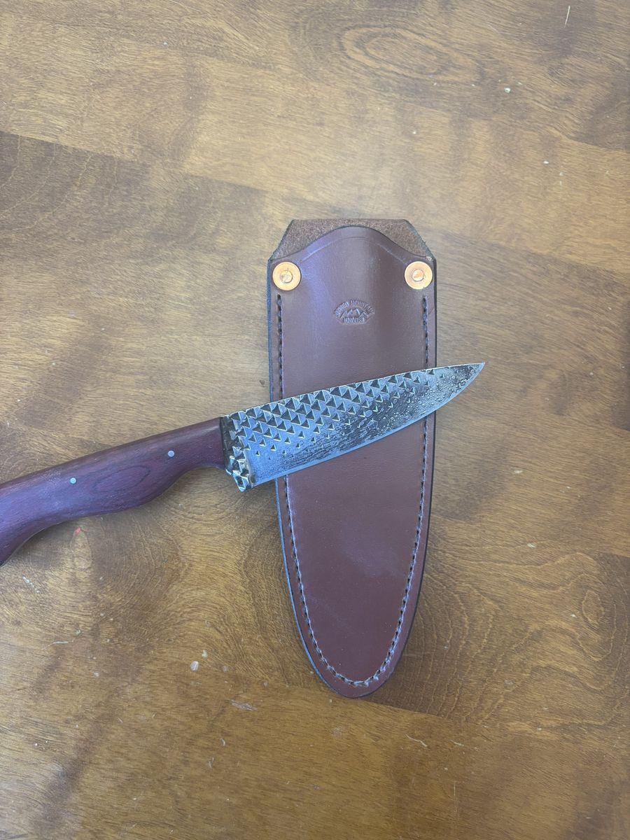 Handmade Knife Made from A Farrier's Rasp