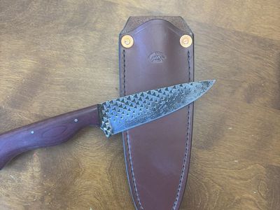 Handmade Knife Made from A Farrier's Rasp