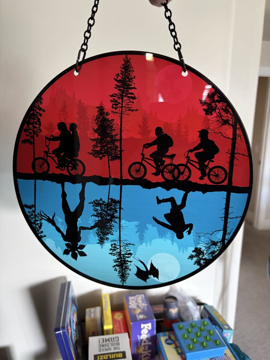 Stranger Things Upside Down Glass Wall Art
