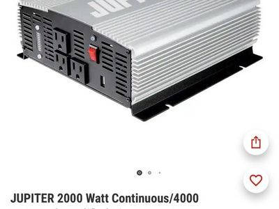 Jupiter 2000 Watt Continuous / 4000 Watt Peak Modified Sine Wave Power Inverter