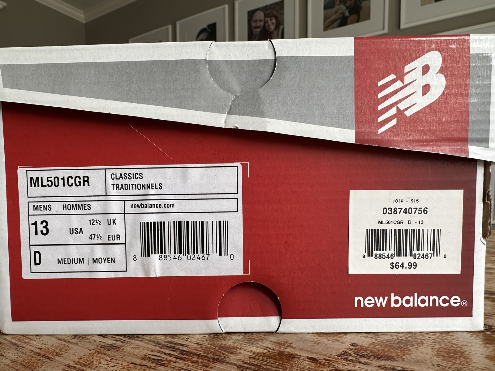 Men's New Balance Classic Shoes, Size 13
