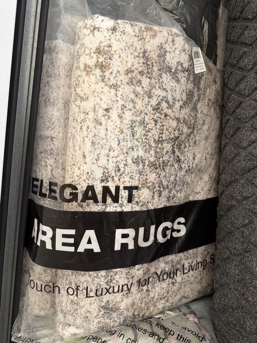 New Elegant 10x14' Brick Gray Abstract Area Rug - "Touch of Luxury"