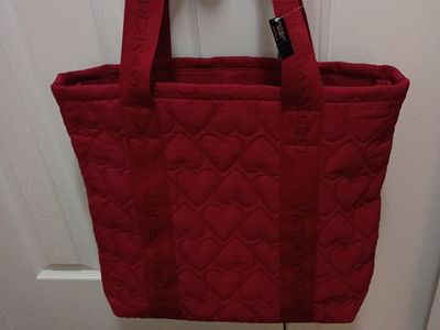 NWT Red Victoria Secret Quilted Heart Bag