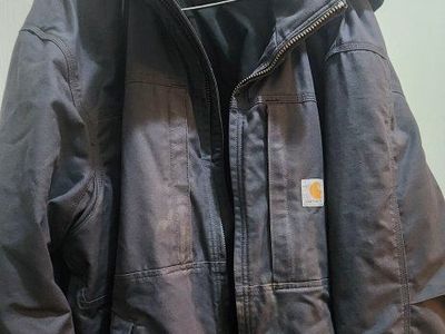Carhartt Loose Fit DJ2207-M Quilted Lined Hooded Work Jacket - Men's 2XL