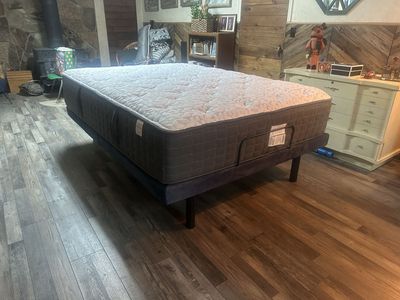 Serta Perfect Sleeper Adjustable Bed Frame and Mattress Set