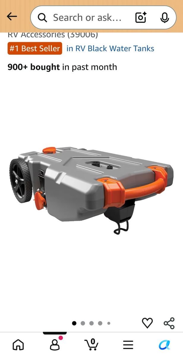 Camco 36 gallon portable RV tank.
