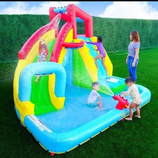 *RENT ME!* Inflatable Kids Water slide, tunnel and water gun splash pad! FUN FOR PARTIES