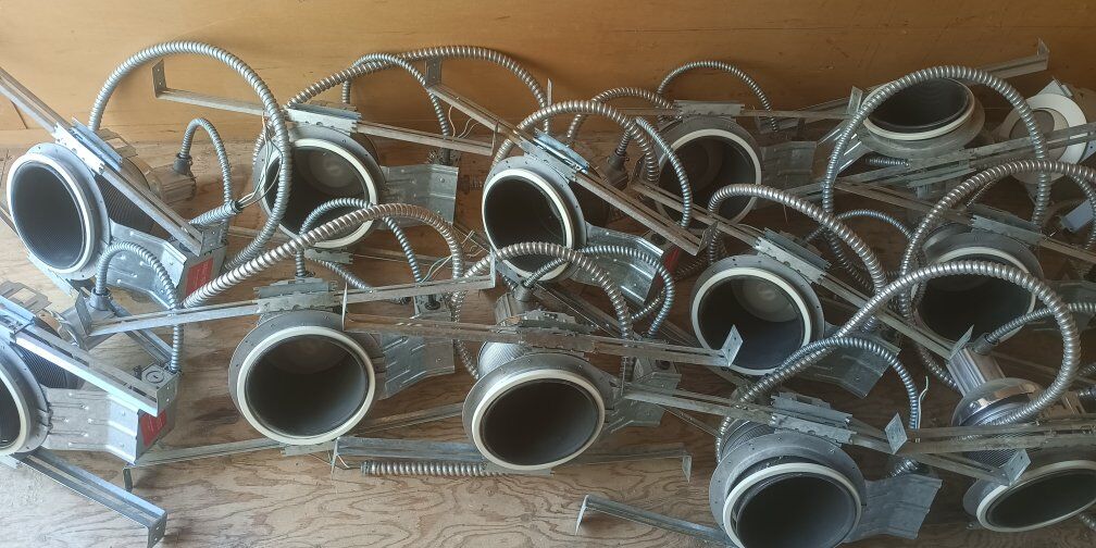 Fifteen 8" Can lights