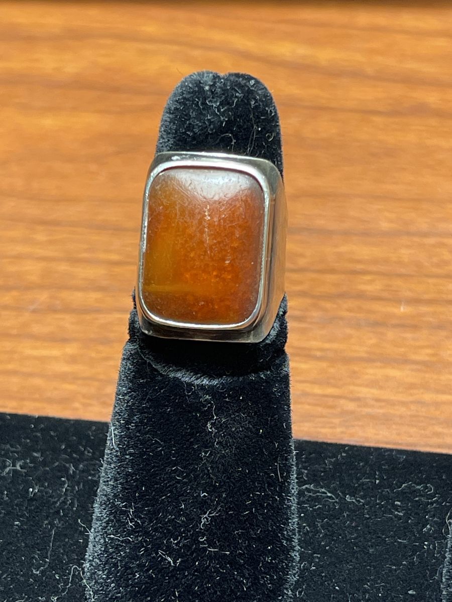 Carnelian Sterling Silver Ring