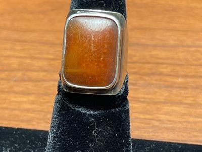 Carnelian Sterling Silver Ring