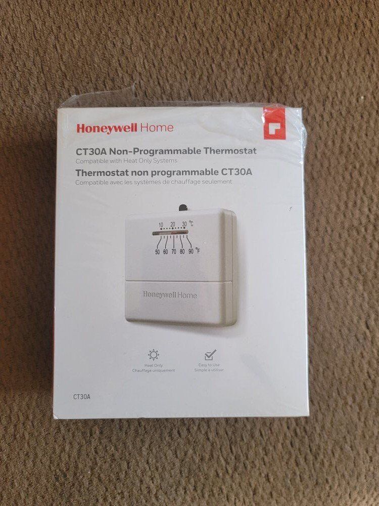 Heat only, non-programmable thermostat