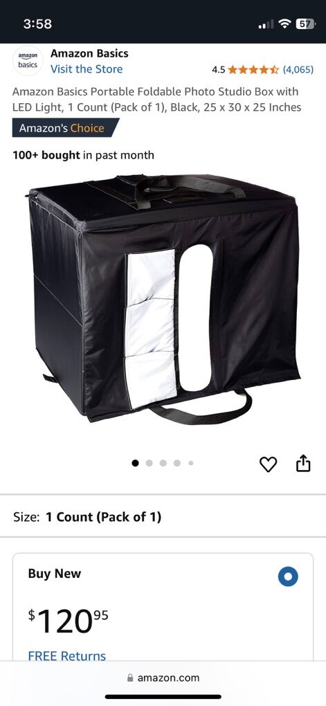 Amazon Basics Photo Light Studio Jewelry