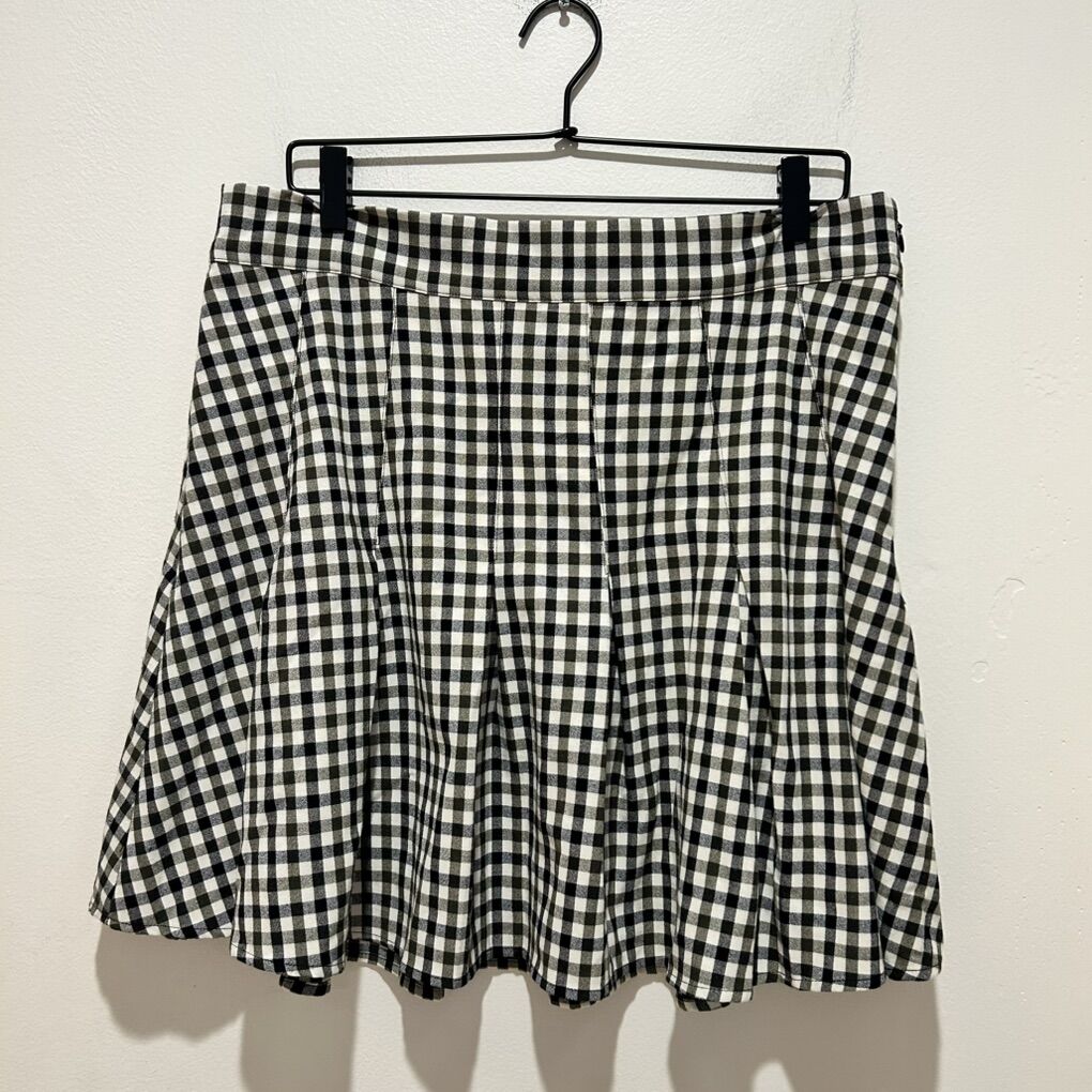 Maeve by Anthropologie Plaid Pleated Mini Skirt