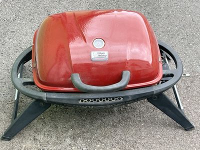 Blue Rhino Cross-Fire Portable Propane Gas / Charcoal Grill Red