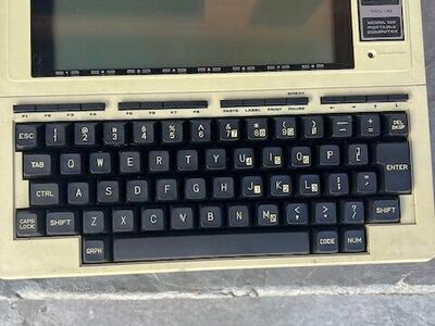 Vintage notebook computer Radio Shack TRS-80 Model 100