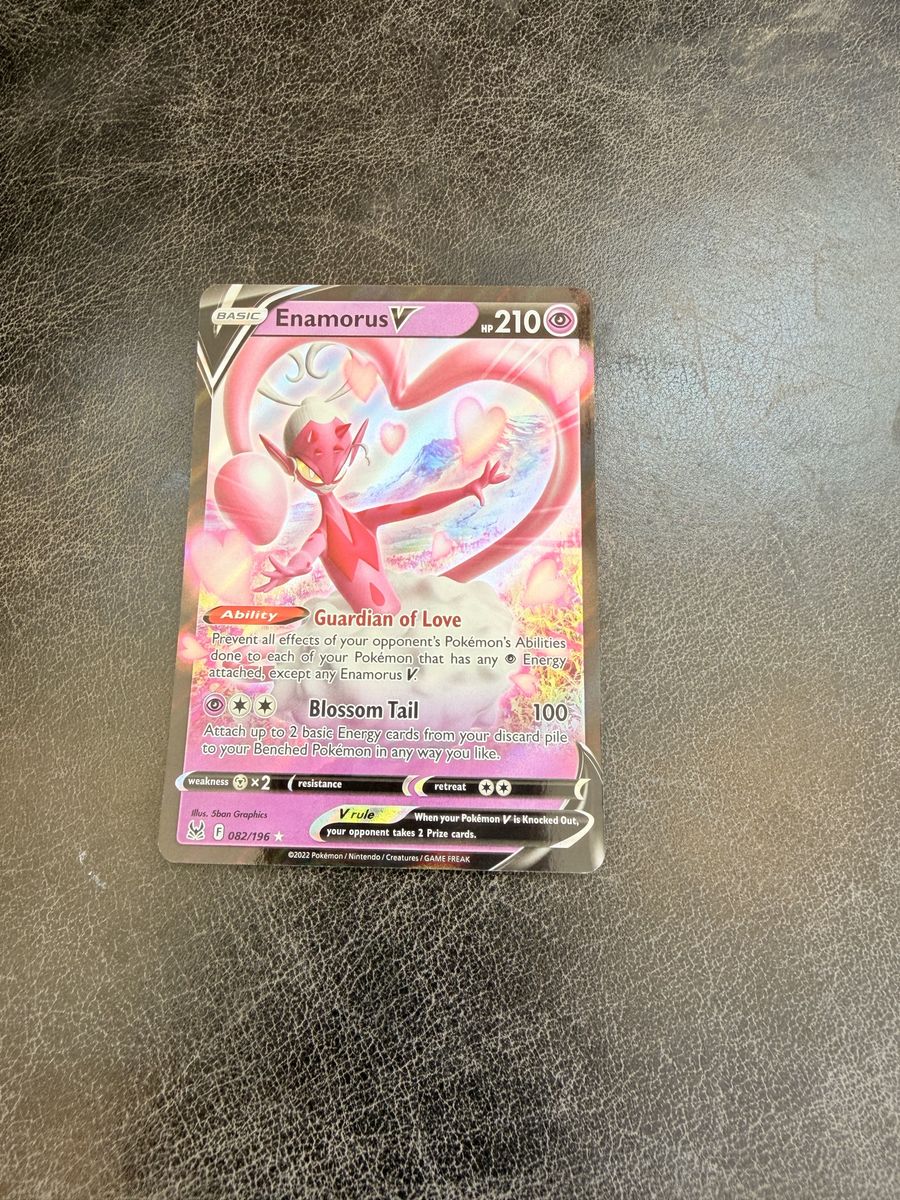 Pokemon Card Enamorus V 082/196 Ultra Rare Holo
