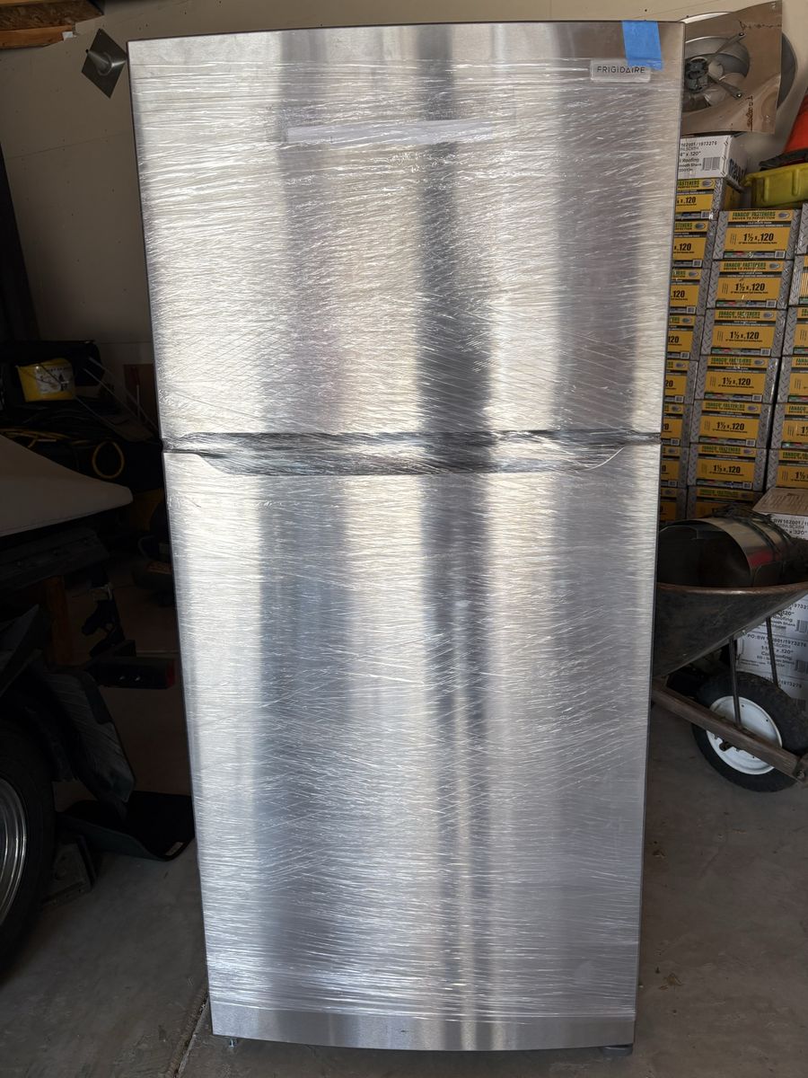 Frigidaire Stainless Steel Top Freezer Refrigerator - Excellent Condition