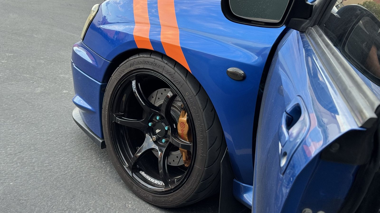 Advan RGIII 5x100 18x9.5 +45 WRX Wheels