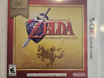 Nintendo 3DS The Legend of Zelda: Ocarina of Time 3D - Nintendo Selects Game & Case