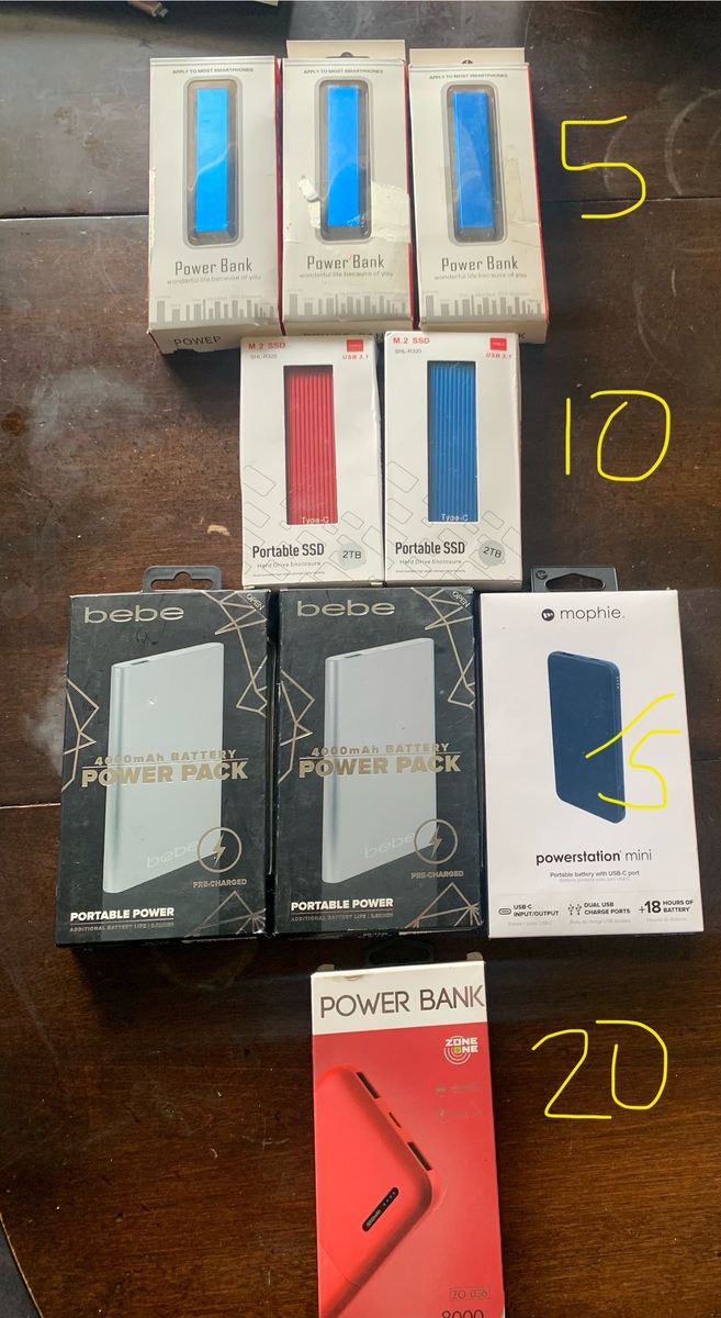Portable Charger, Portable Power Banks, Ssd 2tb