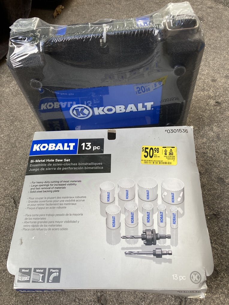 Kobalt 13 pc Bi-Metal hole Saw Set