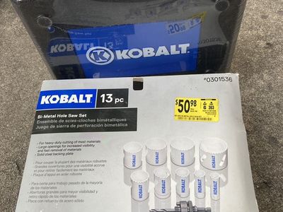 Kobalt 13 pc Bi-Metal hole Saw Set