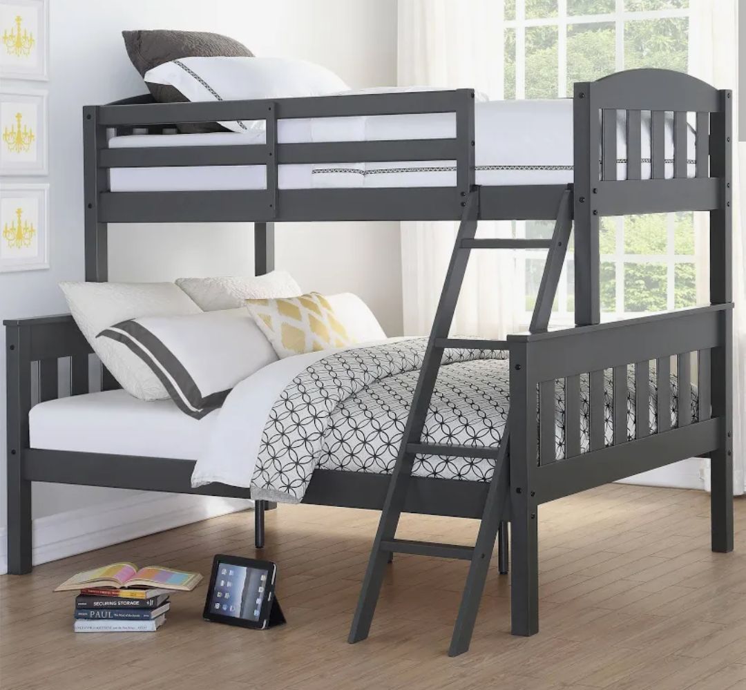 Twin over Full Solid Wood Convertible Bunk Bed