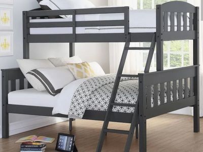 Twin over Full Solid Wood Convertible Bunk Bed