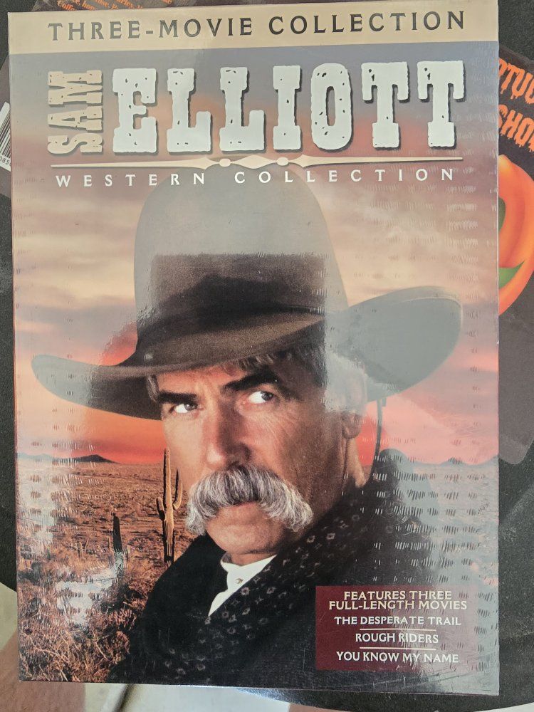 Sam Elliott Western Collection DVD - 3 Full-Length Movies: Desperate Trail, Rough Riders, You Know My Name