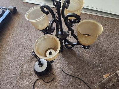 wrought iron chandelier