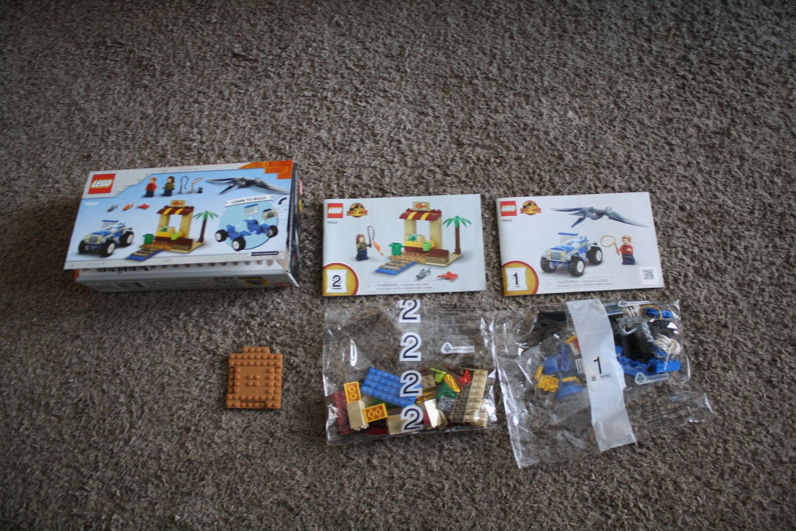 Lego 76943 Pteranodon Chase - No Dinosaurs or Minifigures