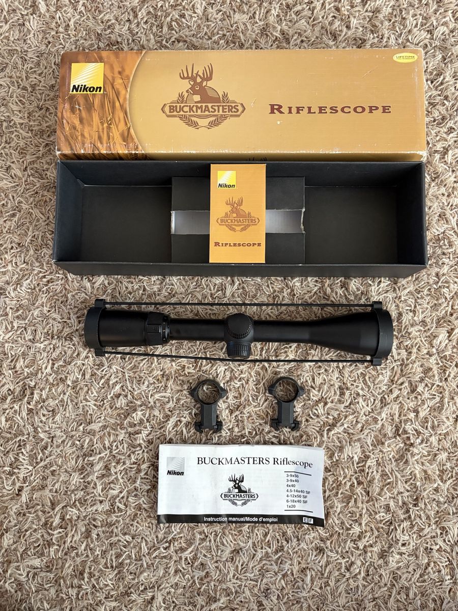 Nikon buckmasters 3-9x40 scope