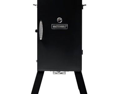 Masterbuilt® 30-inch Electric Vertical BBQ Smoker with Analog Temperature Control, Chrome Smoking Racks and 535 Cooking Square I
