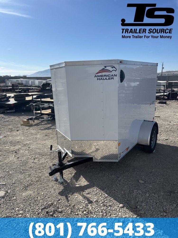5x8 American Hauler Arrow Enclosed Cargo Trailer - 5'6" Interior - 3.5K GVWR - Barn Doors