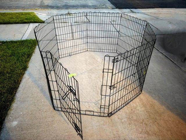 8-Panel Metal Pet Exercise Pen (30" Tall) New