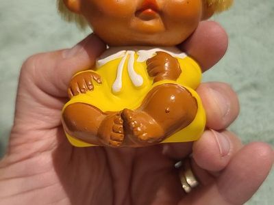 Vintage MOODY CUTIE doll, Korea, 1960's Plastic/ rubber