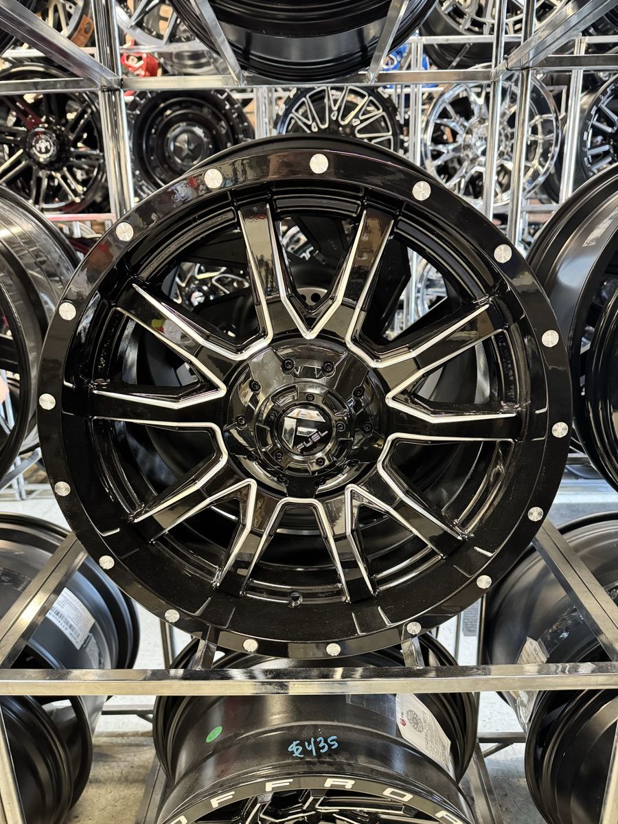Fuel 20x9 Gloss Black Milled Wheel Rim (6x135 / 6x139.7) brand new set of 4 wheels.