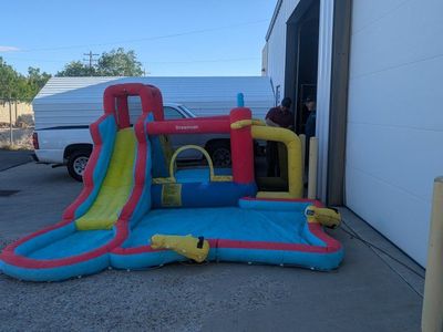 Blow up bounce house water slide party backyard play place playground