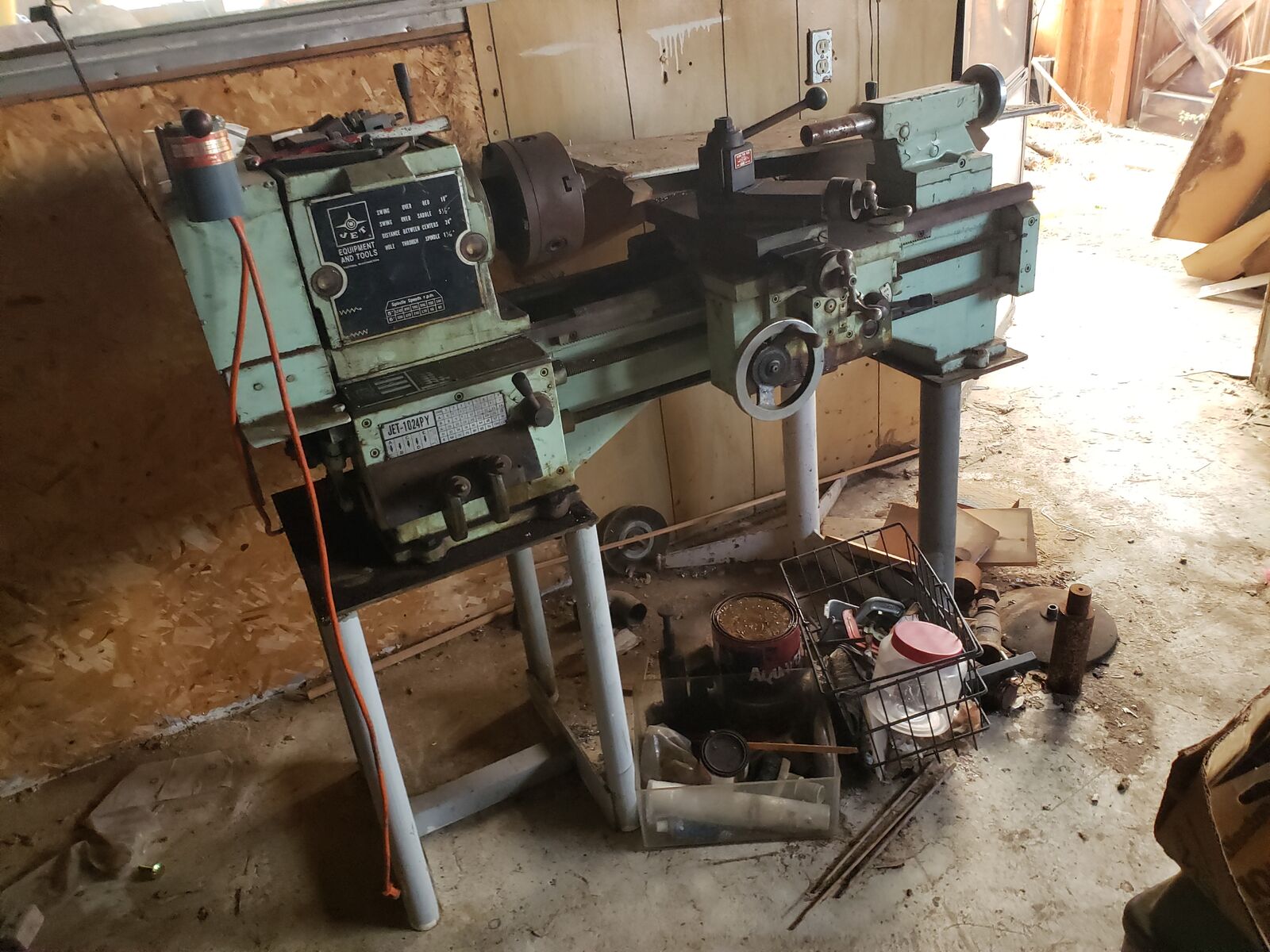1970s Jet-1024PY Metal Lathe