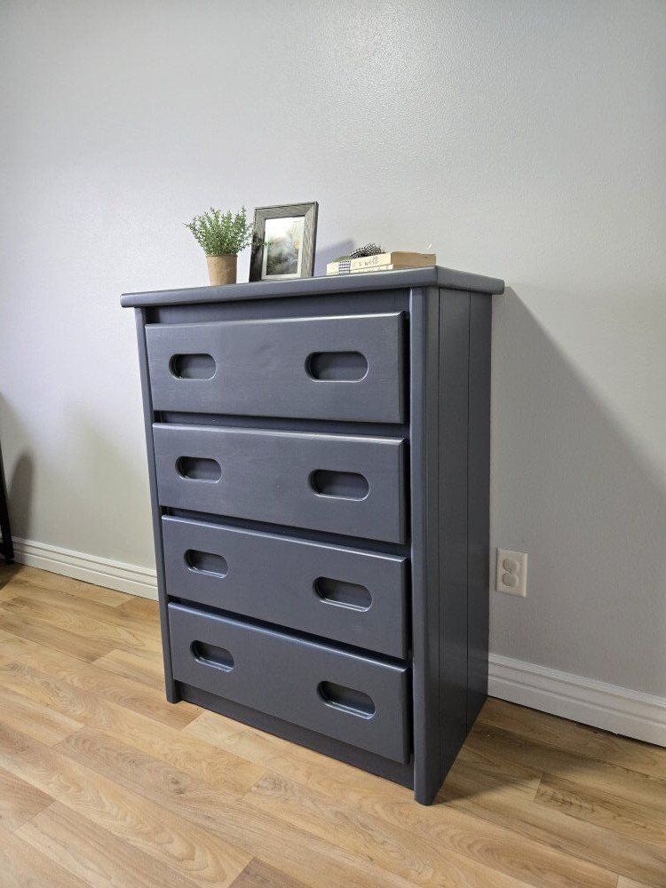 Custom Finished Solid Wood Dresser-Hale Navy