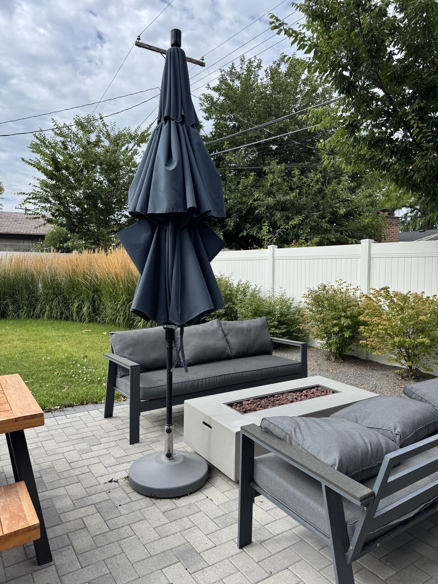 Patio Umbrella + Base