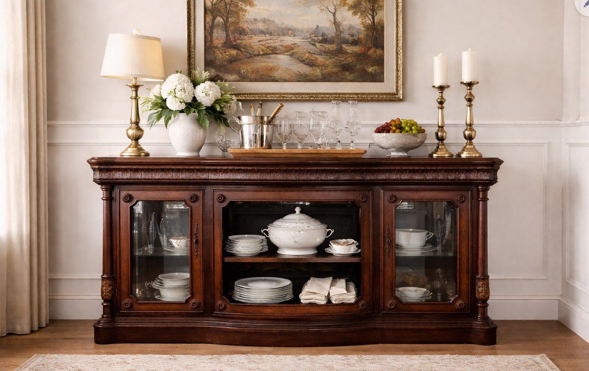 BEAUTIFUL SOLID WOOD BUFFET / SIDEBOARD