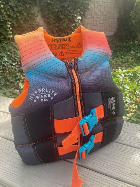 HYPERLITE Neoprene Life Jacket Size YOUTH (50-90 lb.)    $30