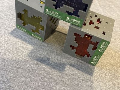 Minecraft Jelly Cubes Mystery Blind Box Cubes - Set of 3