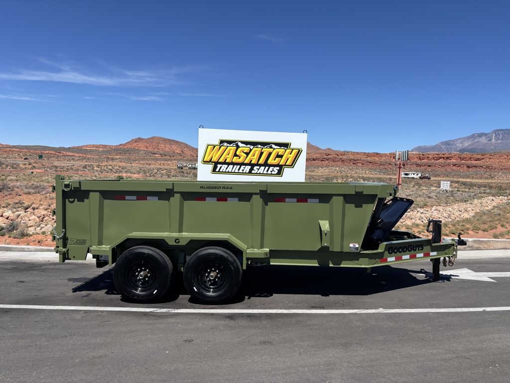 2026 GoodGuys Trailers Army Green Low Pro 7x14 14K