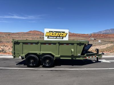 2026 GoodGuys Trailers Army Green Low Pro 7x14 14K