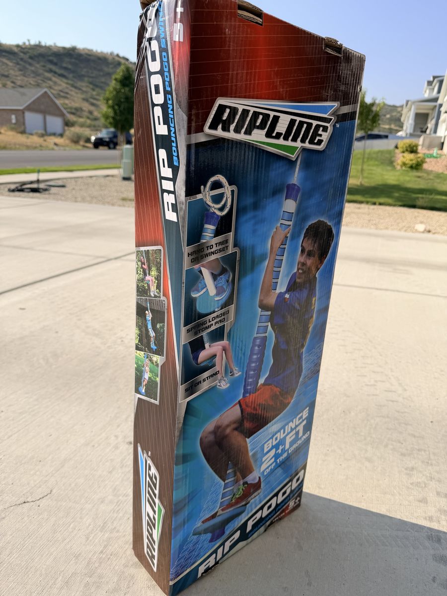 New/ unopened- Ripline Rip Pogo Bouncing Pogo Swing for Tree or Swingset