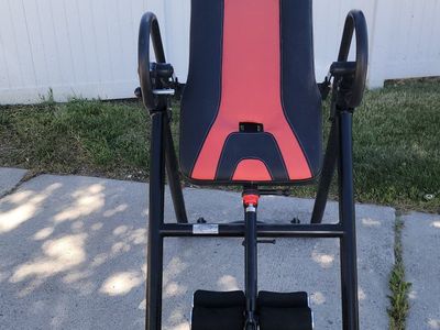 Health Gear Advanced Inversion Therapy Table, Black/Red