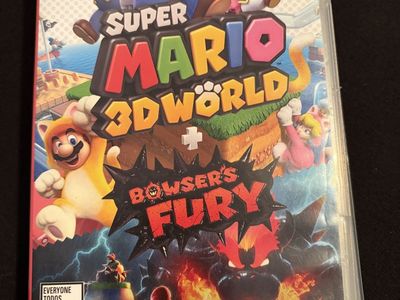 Super Mario 3D World + Bowser's Fury - Nintendo Switch Game, ESRB E, Excellent Condition